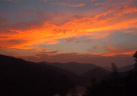 岐山 火燒雲