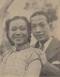 薛覺先與妻子