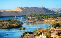 埃及丹達拉附近的尼羅河
