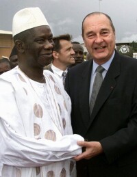 蘭薩納·孔戴與法國總統雅克·希拉克