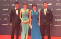 中國四位運動員出席頒獎禮