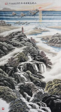 山歡海鬧譜嶺南 2020年 180×96cm