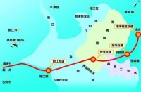 泉州灣跨海大橋線路示意圖