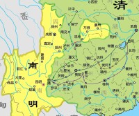 1658年清軍佔據四川大部