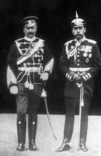 威廉二世和表弟俄羅斯沙皇尼古拉二世合影