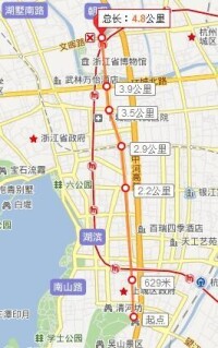 中山北路_杭州市 4.8公里