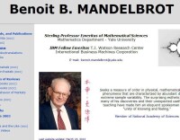 耶魯大學網站Benoît B. Mandelbrot個人主頁