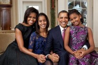 奧巴馬夫婦及兩個女兒