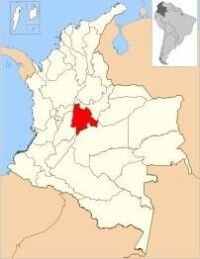 深色為波哥大首都區，淺色為昆迪納馬卡省