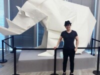 愛馬仕多哈與摺紙設計師劉通聯手推出藝術櫥窗