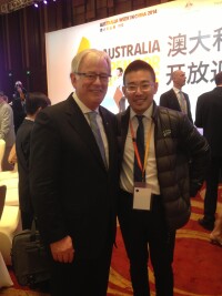 20140412 周力先生與澳大利亞投資貿易委員會部長Mr. An