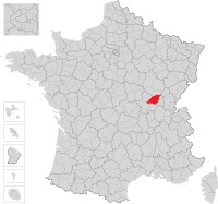 索恩河畔沙隆在法國的位置