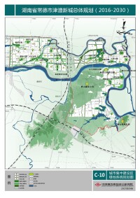 城市集中規劃區綠地系統規劃圖