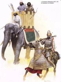 薩珊人重騎兵與戰象 一直都是羅馬人害怕的對象