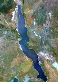 坦噶尼喀湖地形圖