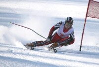 2008年冬運會李雷獲男子超級大迴轉冠軍