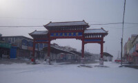 彌河鎮雪景(農貿市場)