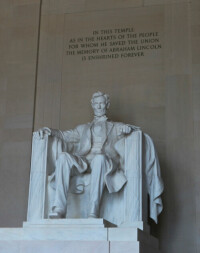 林肯紀念堂大理石雕像