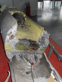 被伊拉克擊落的戰斧巡航導彈殘骸