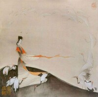當代畫家鄒莉《中國后妃百圖》之陰麗華