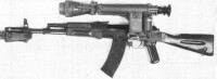 最後一個版本的木質槍托和護木的AK74