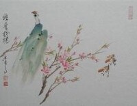 李小白寫意桃花作品