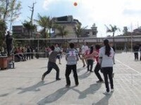 2015年1月德化鎮“迎新春”職工氣排球運動會一角
