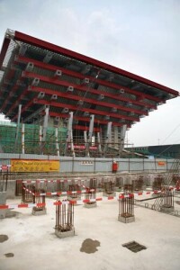 建造中的中國館