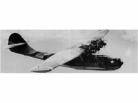 PBY-4塗上了迷彩偽裝，據信是灰藍相間。