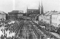 奧匈帝國第九十八步兵團在東波希米亞集結