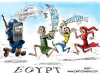 描繪埃及政治危機的漫畫