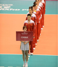 中國女排準備出場