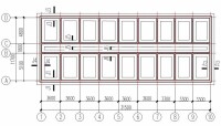 圖9-4 條形基礎的基礎平面圖