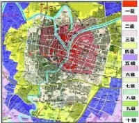 圖為擬調整的三江片土地房屋級別基準地價圖