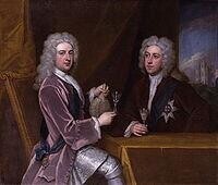 紐卡斯爾（左）和他弟弟亨利·佩勒姆