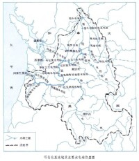 哥倫比亞河流域主要水電站分布圖