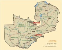 尚比亞地圖