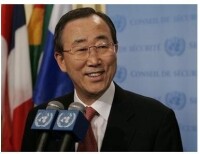 聯合國秘書長潘基文發表演講