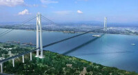 南京長江第二大橋俯視圖