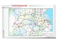 滬漢蓉規劃鐵路通道示意圖
