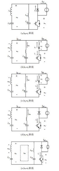 圖4 IGBT開通瞬態過程等效電路