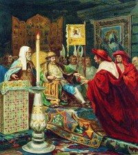 亞歷山大·涅夫斯基會見羅馬教皇的使節
