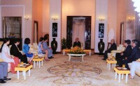 柬埔寨國王會見