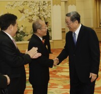 前中共中央政治局常委全國政協主席俞正聲親切會見孫大文院士