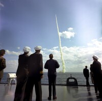 1963年肯尼迪總統觀看SSBN619發射“北極星”導彈