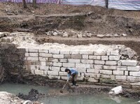 水西門瓮城遺址挖掘現場