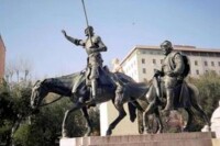 “西班牙廣場”堂吉訶德和僕人塑像