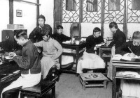 成都四川高等學堂自習的學生，1912年冬，美國路得·那愛德攝