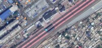 綏中站未改造之前的衛星圖像（來自谷歌地圖）
