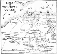 1875年繪製的進攻約克鎮計劃圖